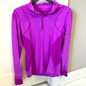 Women’s 1/4 Zip Purple Dri Fit Small
